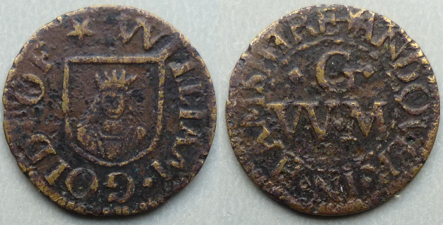 Andover, William Gold farthing token